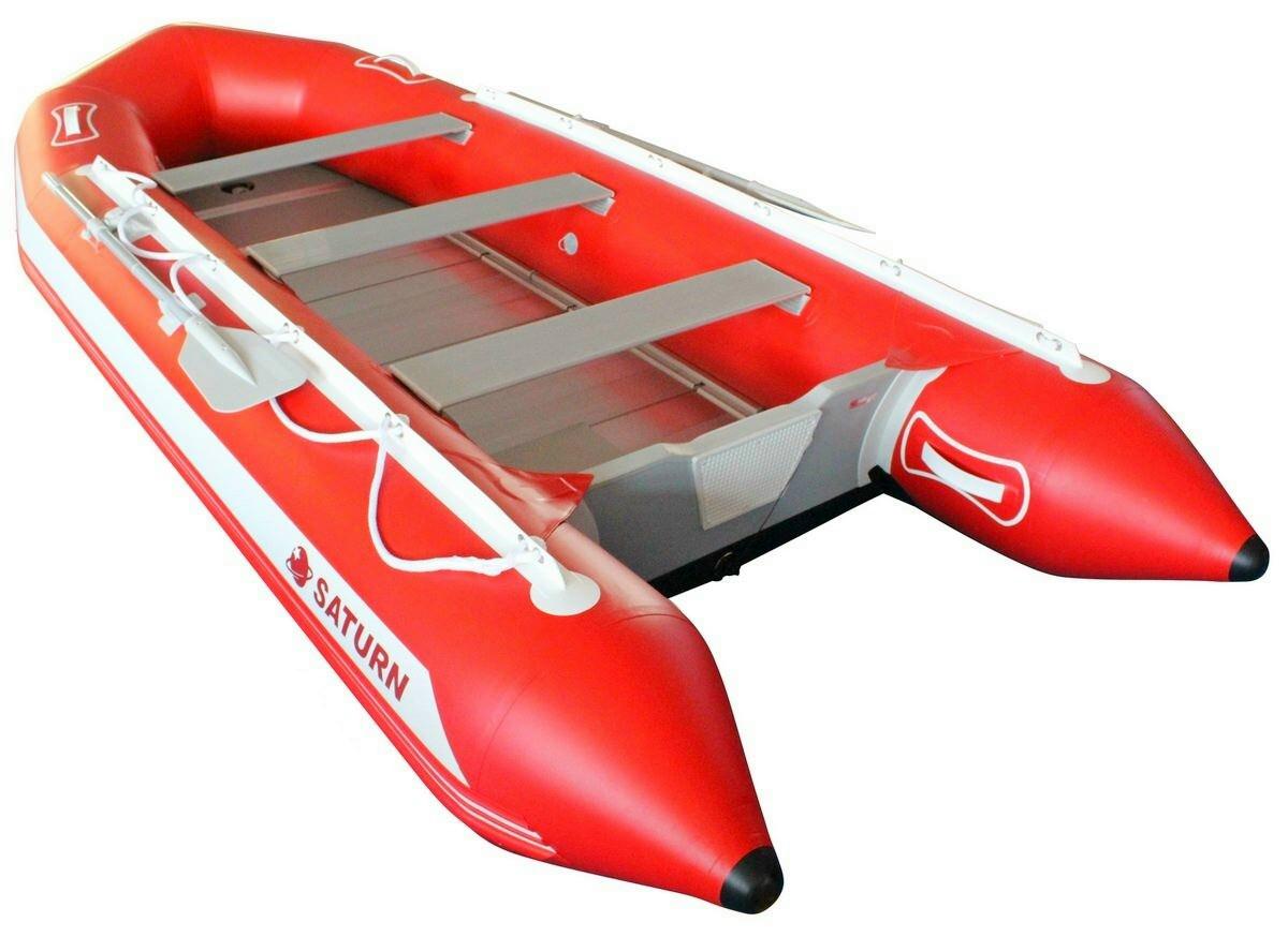 Affordable 13.5'Long Saturn Inflatable Motor Boat with Hard Floor