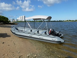 18' Saturn SD510 Inflatable Motor Boat. Click to zoom in.
