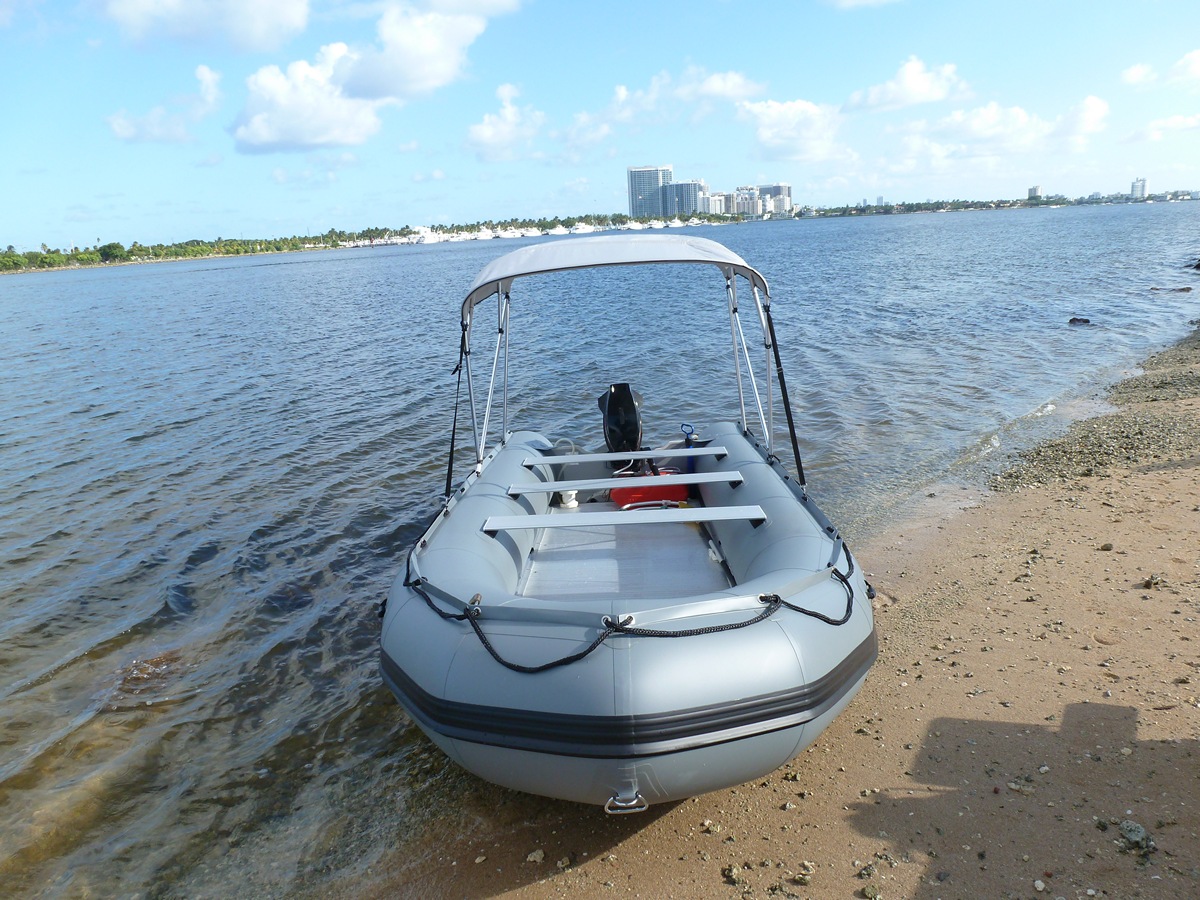 Bow Sun Shade Canopy &amp; Bimini Tops for Inflatable Boats.