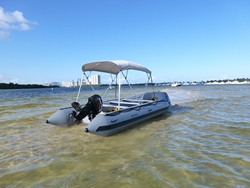 18' Saturn SD510 Inflatable Motor Boat. Click to zoom in.