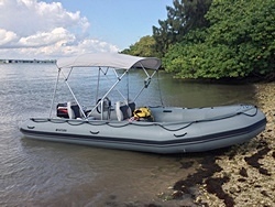 18' Saturn SD510 Inflatable Motor Boat. Click to zoom in.