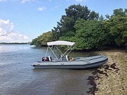 18' Saturn SD510 Inflatable Motor Boat. Click to zoom in.