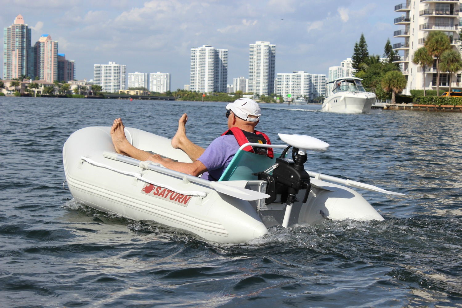 Saturn SD230 portable & lightweight inflatable yacht tender by
