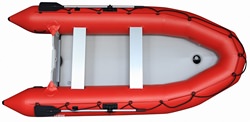 New Saturn SD385 inflatable motor boat with air floor.
