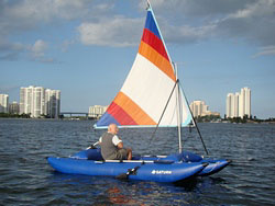 Saturn Inflatable Sail Catamaran 13' SC396. Click to zoom in.