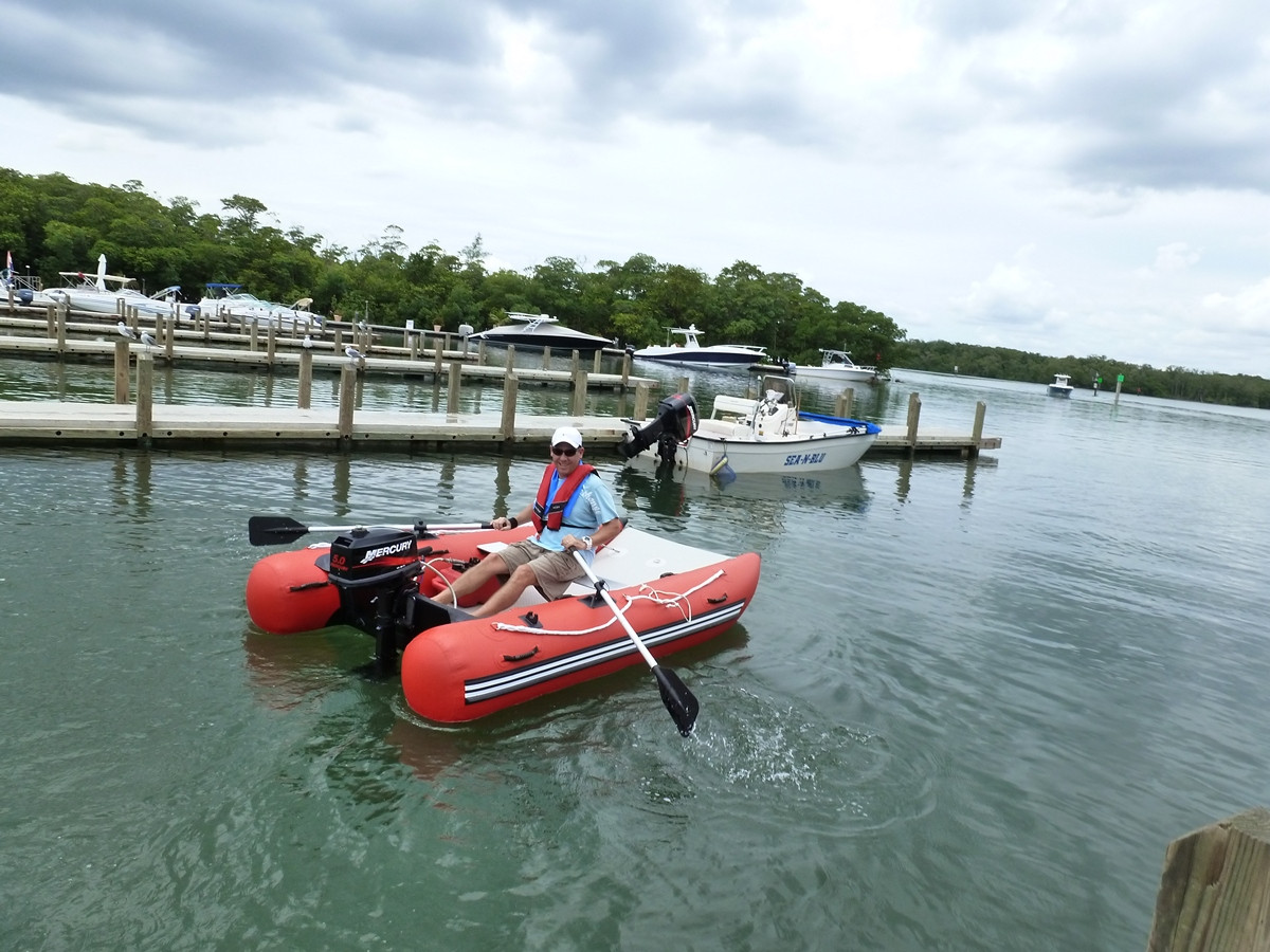 Inflatable Mini XCAT Catamaran MC290. Click to zoom in.