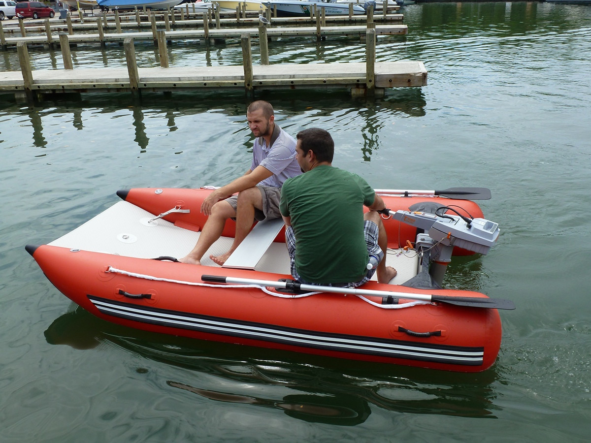 Inflatable Mini XCAT Catamaran MC290. Click to zoom in.