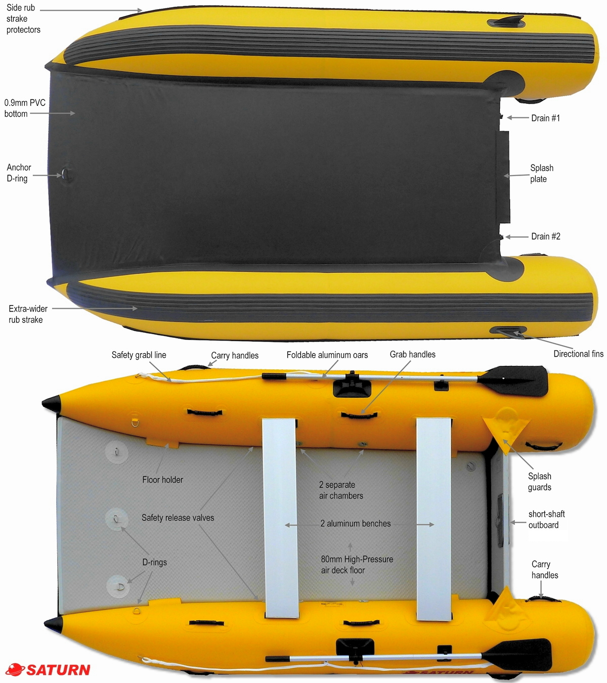 Inflatable Sport Catamaran Boat MC330.