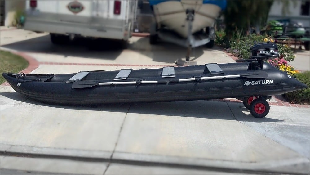 Aluminium Launching Wheels for inflatable boat dinghy.