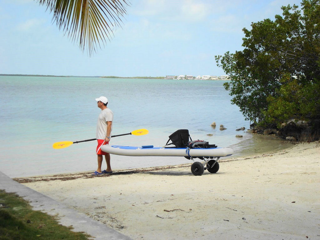 Kayak Cart Trailer Dolly Wheels for Inflatable Kayak or Raft ...