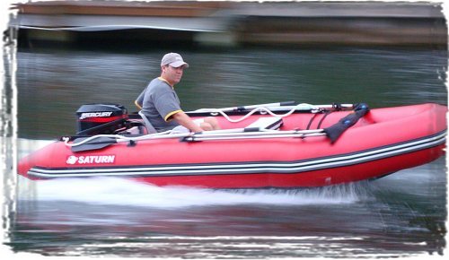 Seating Frame installed into inflatable boat