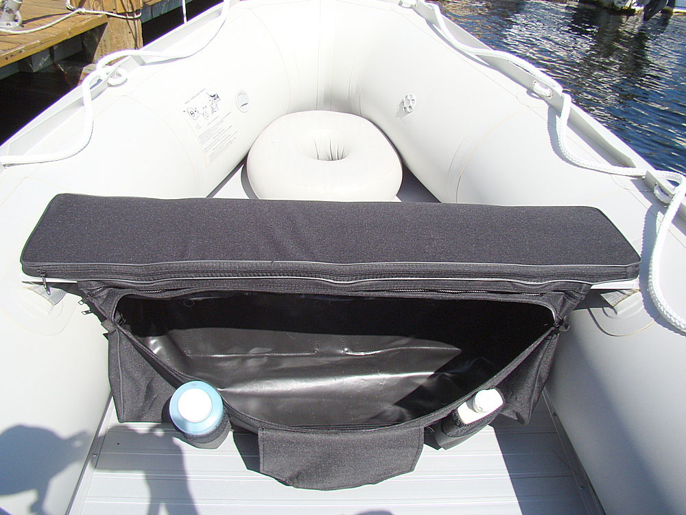 Large Underseat Storage Bag with Soft Seat Cushion for Inflatable Boat Dinghy
