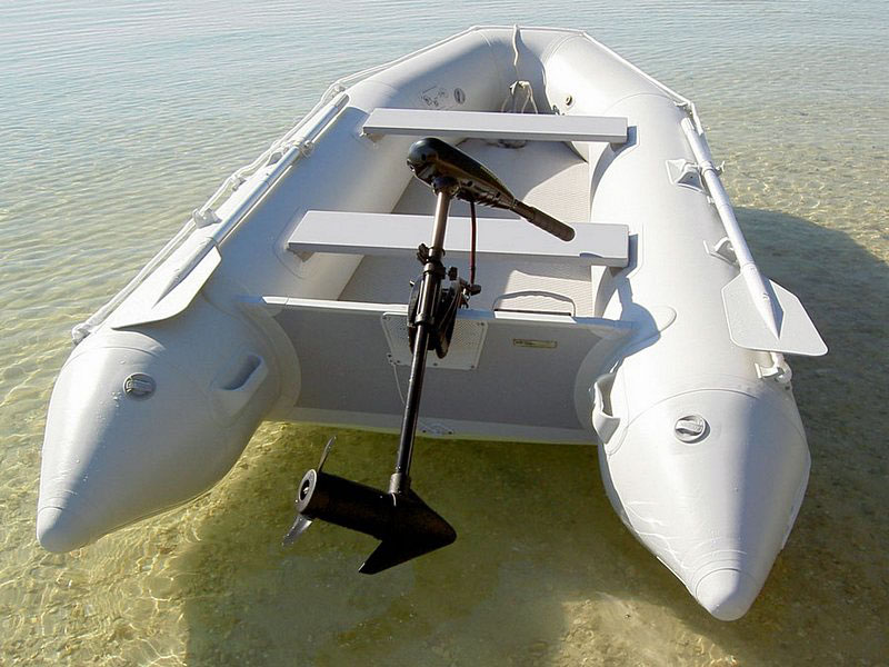 Saturn Inflatable Boats are great with Electric Trolling Motors.
