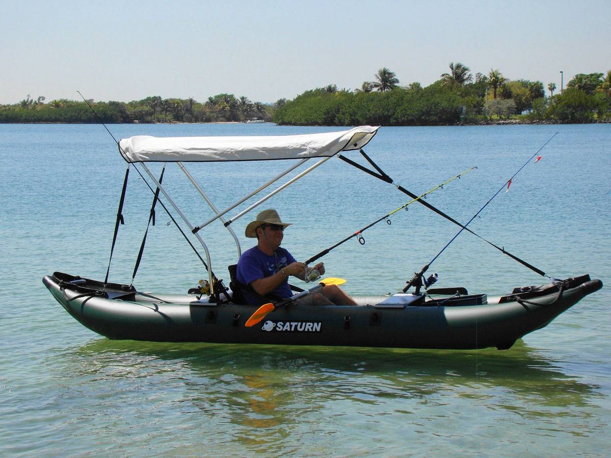 New Saturn 13' Pro Angler Fishing Inflatable Kayak