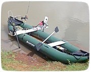 Saturn Inflatable Fishing Kayak Set Up by one of our customers.