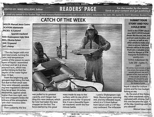 Click to read article in a popular fishing magazine.