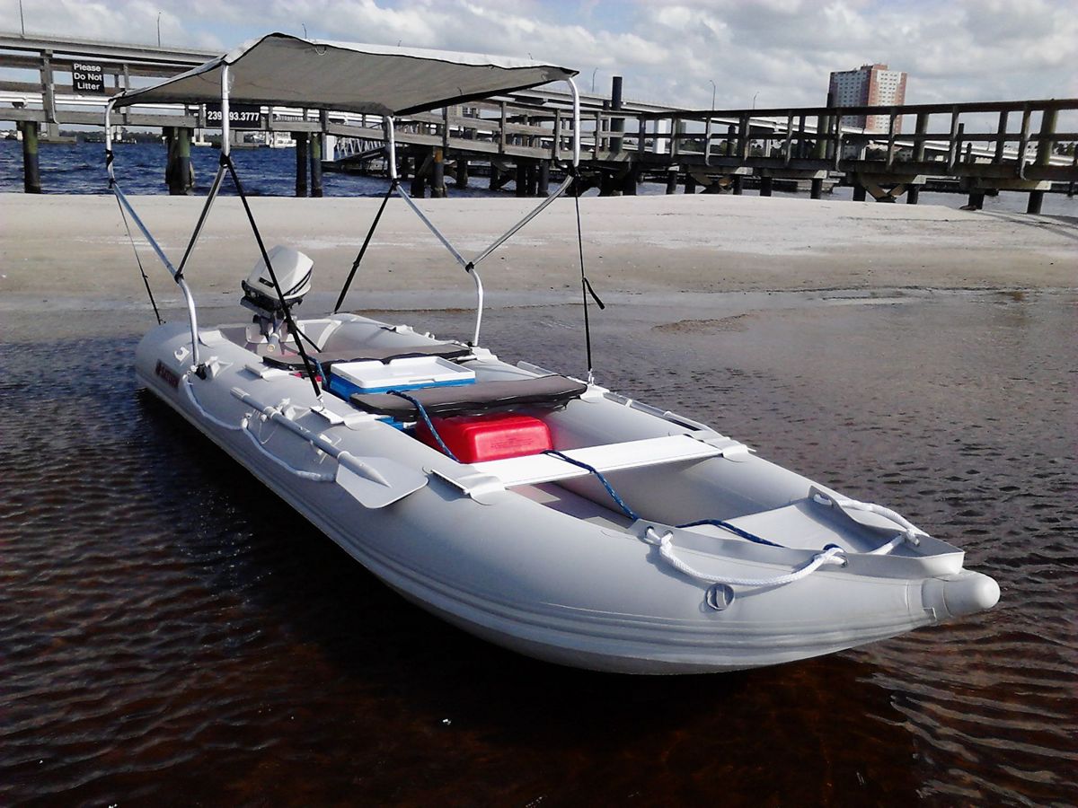 2-Bow Sun Shade Canopy Bimini Top For Boat, Kayak, Canoe &amp; KaBoat.