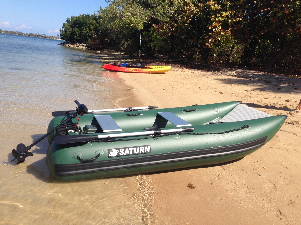 saturn inflatable kayak catamaran