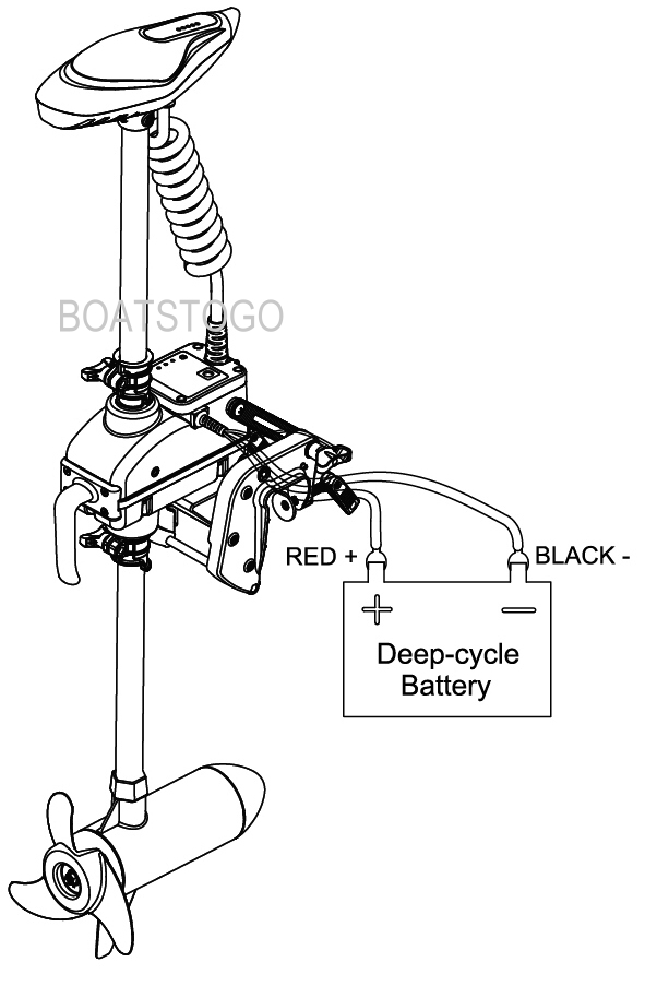 Remote Controlled 55lbs 12v Electric Trolling Motor