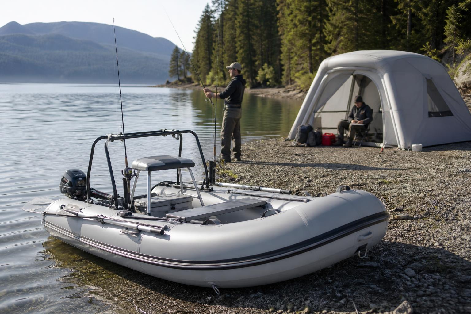 Inflatable Boat Camping Guide: Build a Stable Fishing and Shore-Side Base Camp