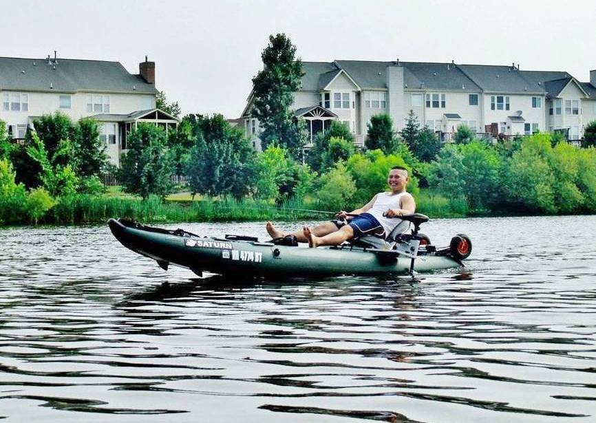 Saturn Inflatable Fishing Kayak