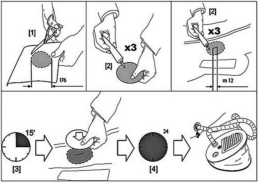 how to fix leak in inflatable boat