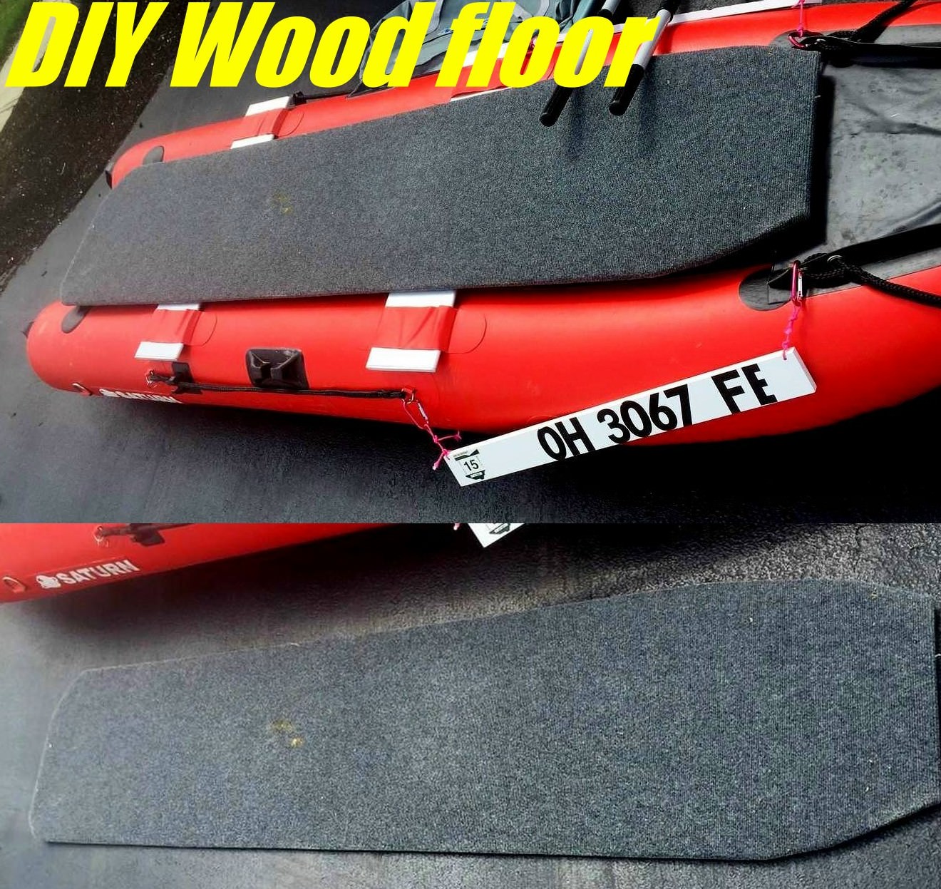 DIY plywood floor for kaboat