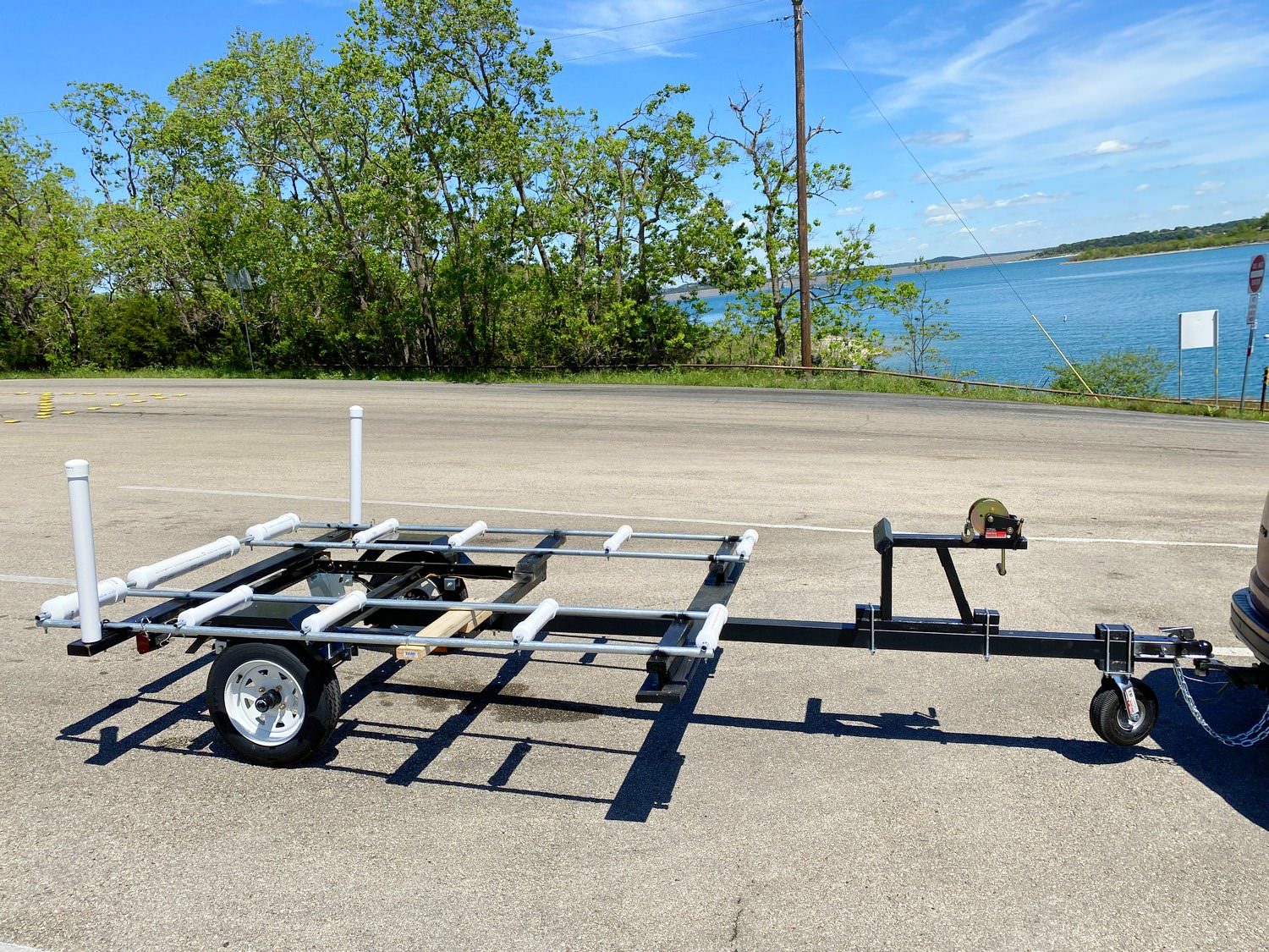 Custom modified Northern Tools small flat trailer