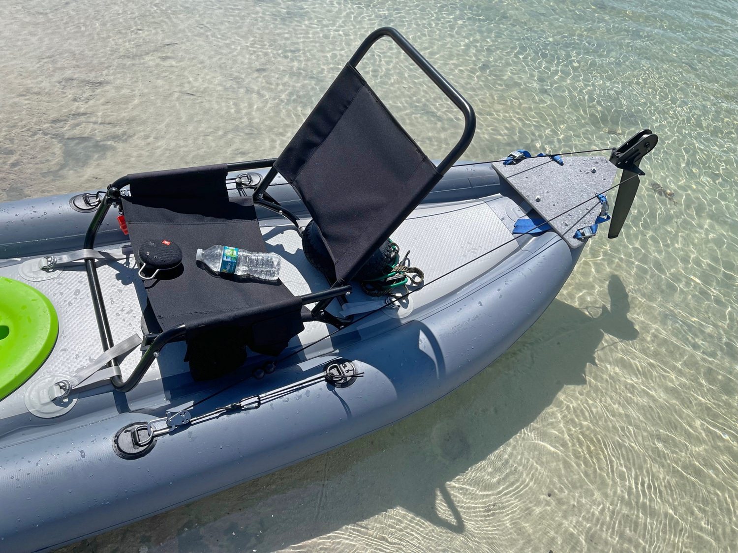 DIY rudder for inflatable kayaks