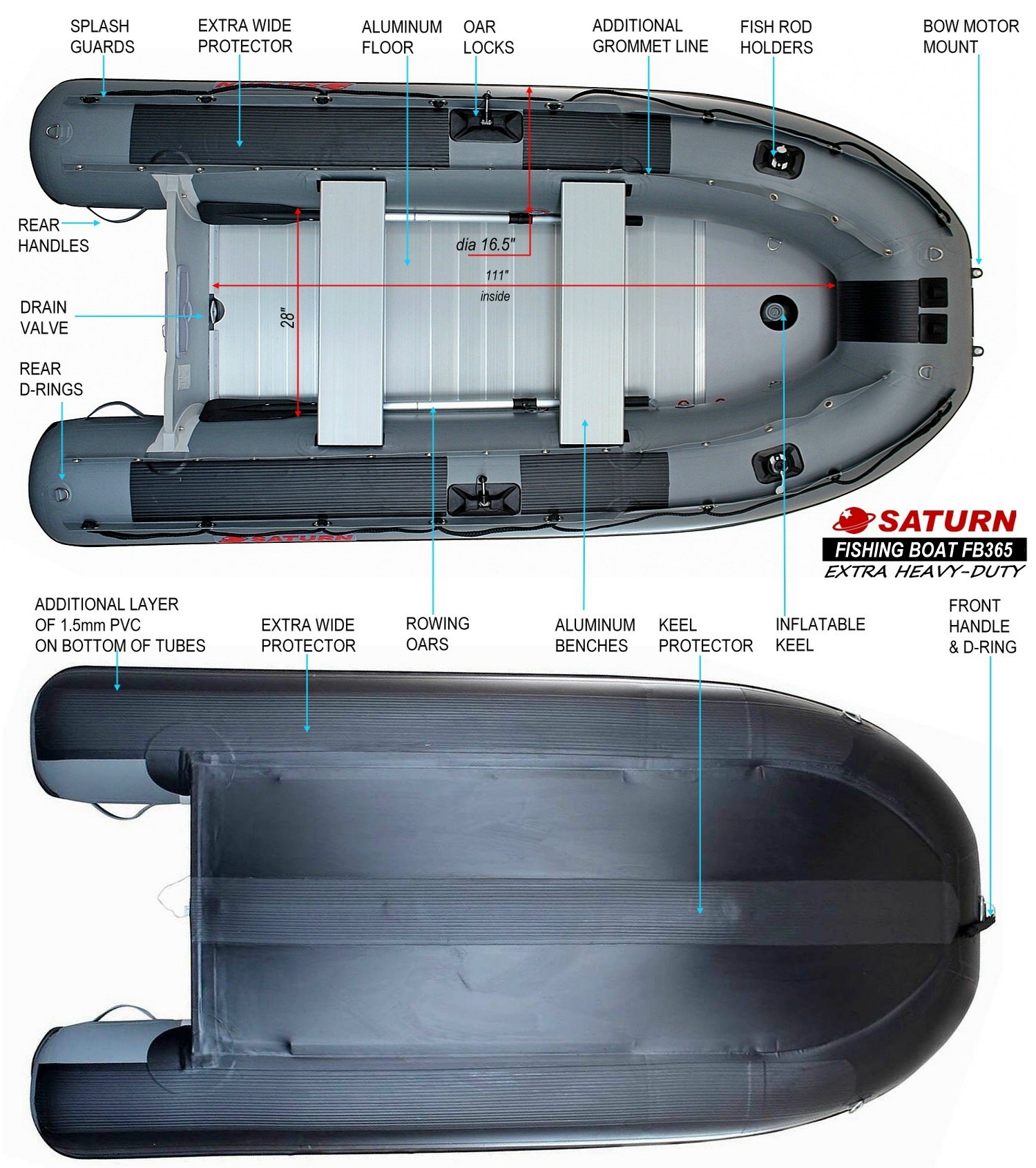 12' Saturn Fishing Boat