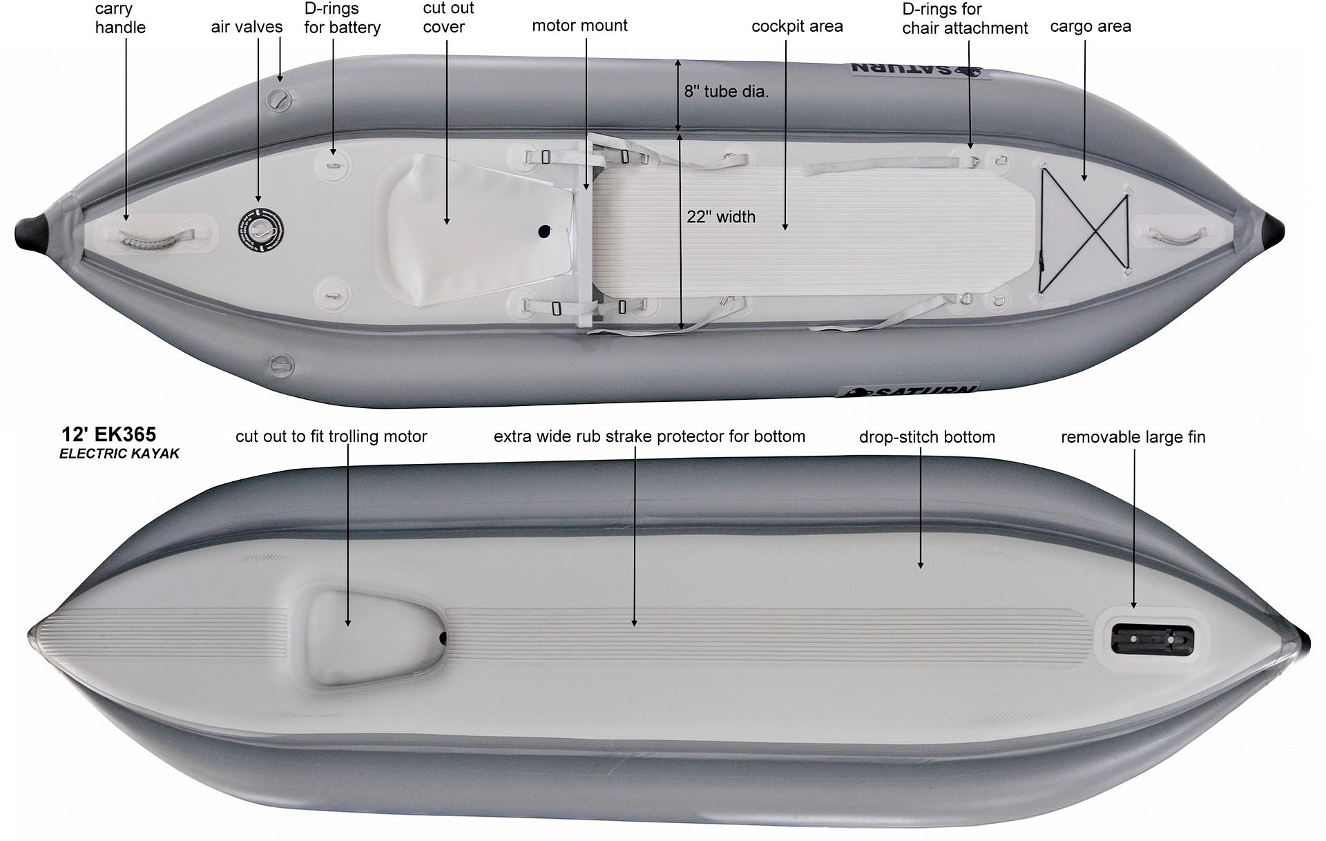 Order EK365 inflatable kayak