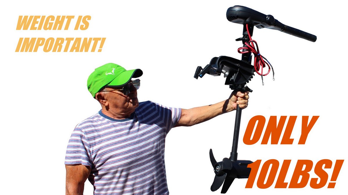 Ultra Light 55 lbs Brushless Electric Trolling Motor for Kayak