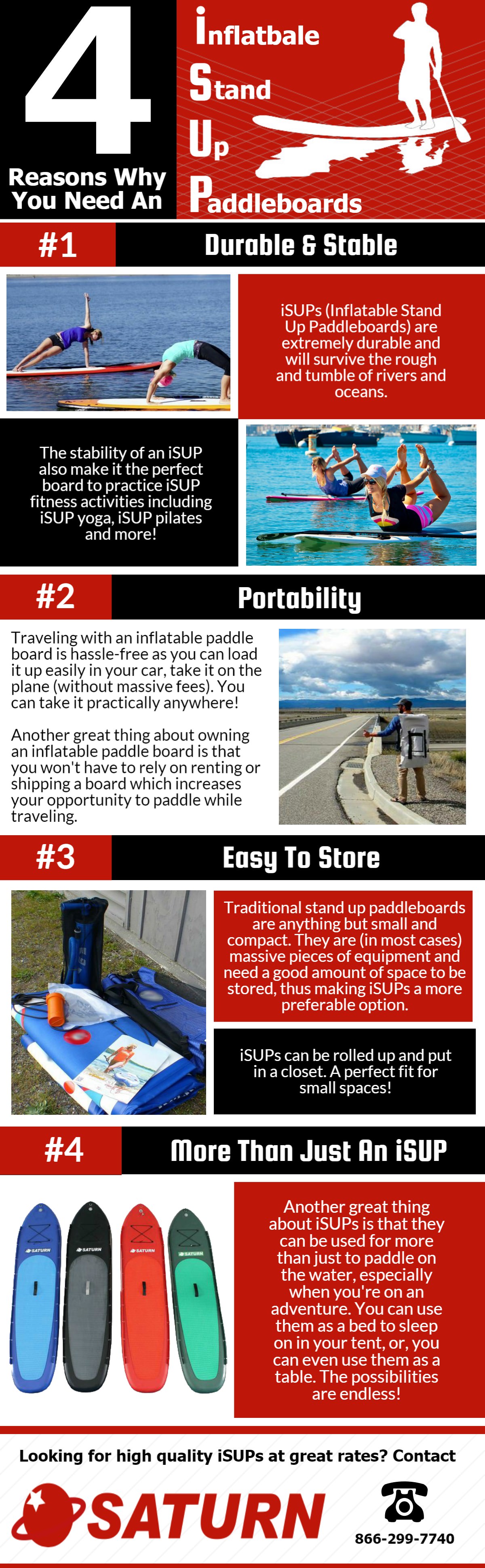 Infographic - 4 Reasons Why You Need Inflatable Stand Up Paddle Board - iSUP