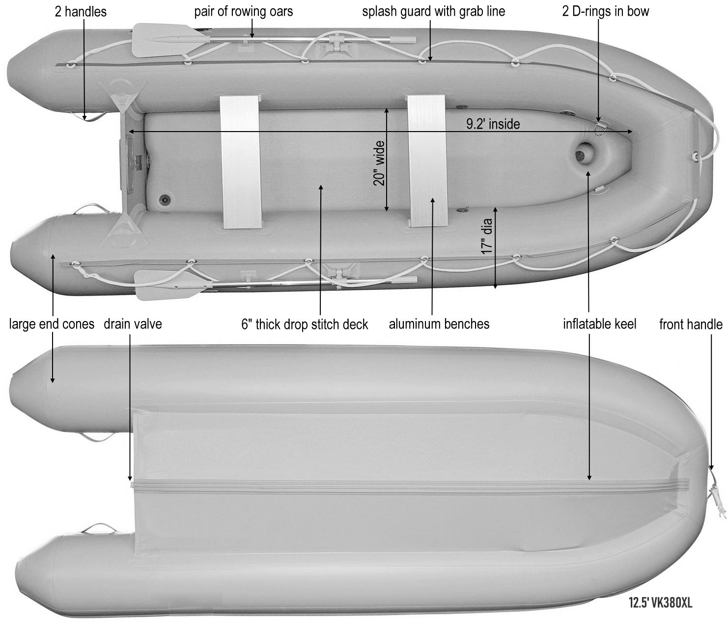 2020 12.5' Saturn Performance KaBoat VK380