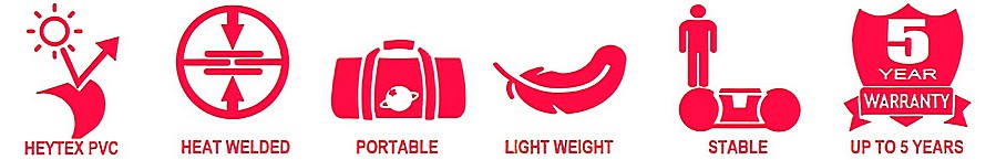 Features of Saturn inflatables.