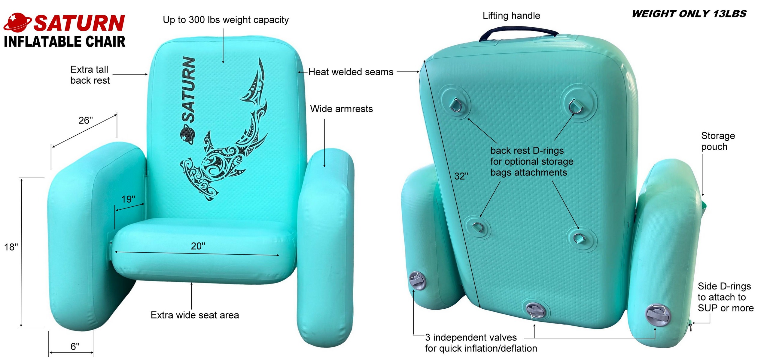Inflatable Chair Specificaitons Inflatable Chair Specificaitons