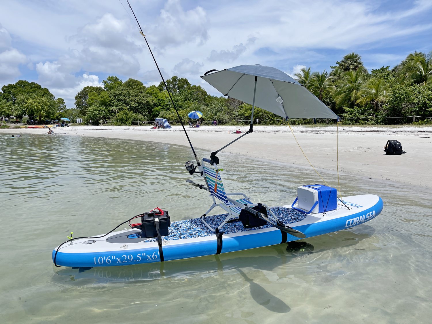 High Pressure Bellow Foot Air Pump for Inflatable Boat Kayak Raft SUP Board 