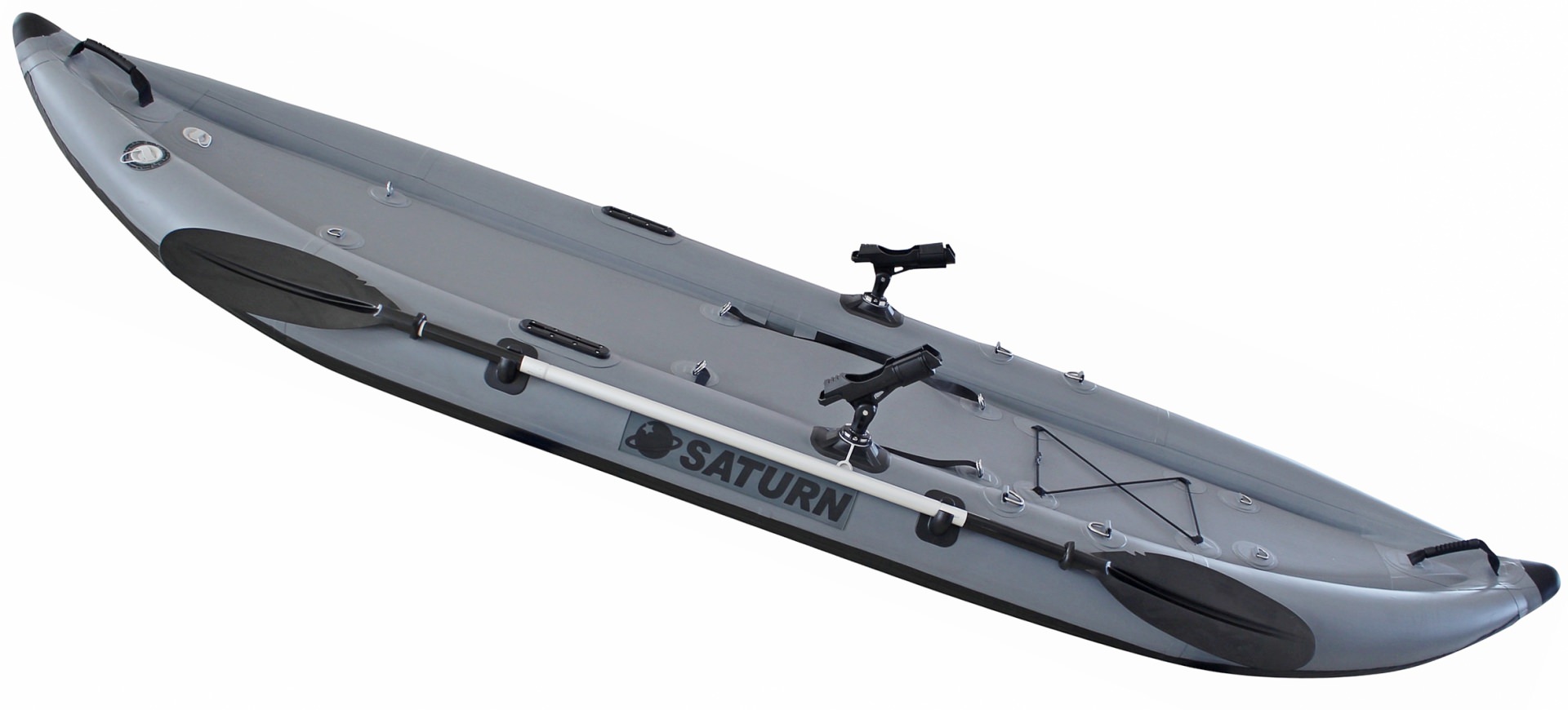 12' Saturn Extra Heavy-Duty Inflatable Fishing Kayak. Double