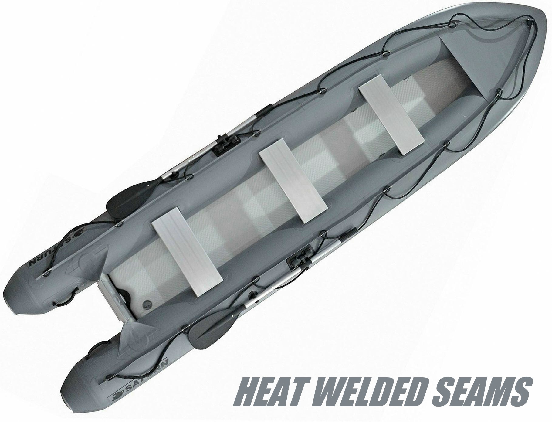 14' Inflatable Kayak + Inflatable Boat Crossover with heat welded seams  KaBoat SKH430.