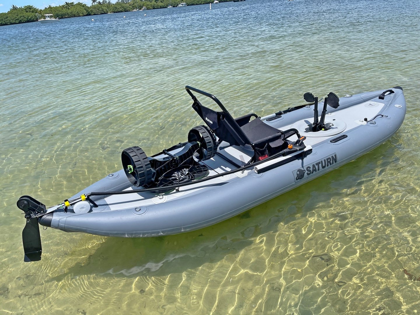 Saturn 12' Inflatable Fin Propulsion Pedal Kayak FPK365 On Sale