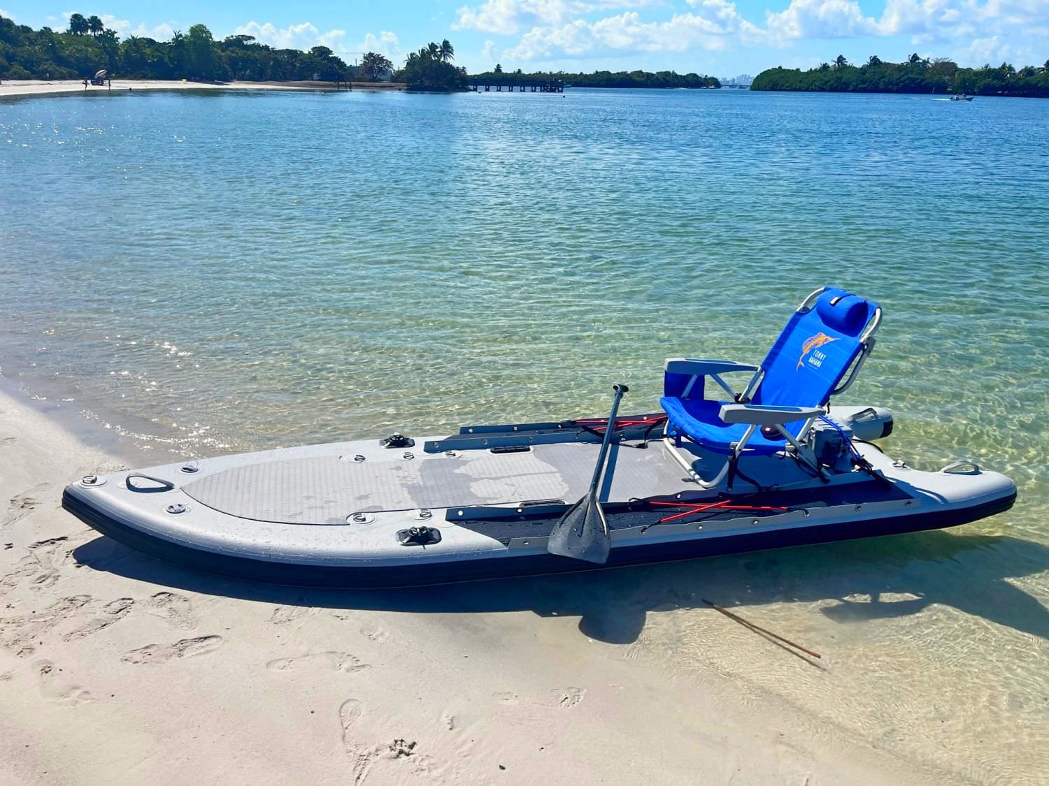 Saturn Pro-Angler Fishing Inflatable Paddle Motor Boards SUP