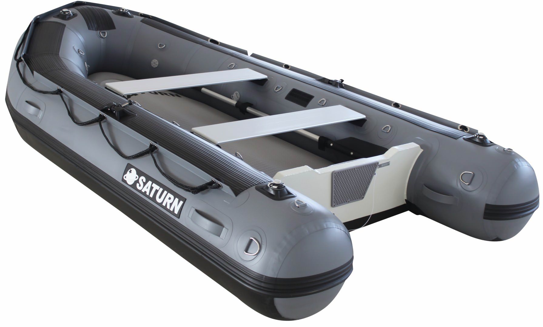11' Saturn Heavy-Duty Fishing and Work Inflatable Boats with Aluminum  Transom.