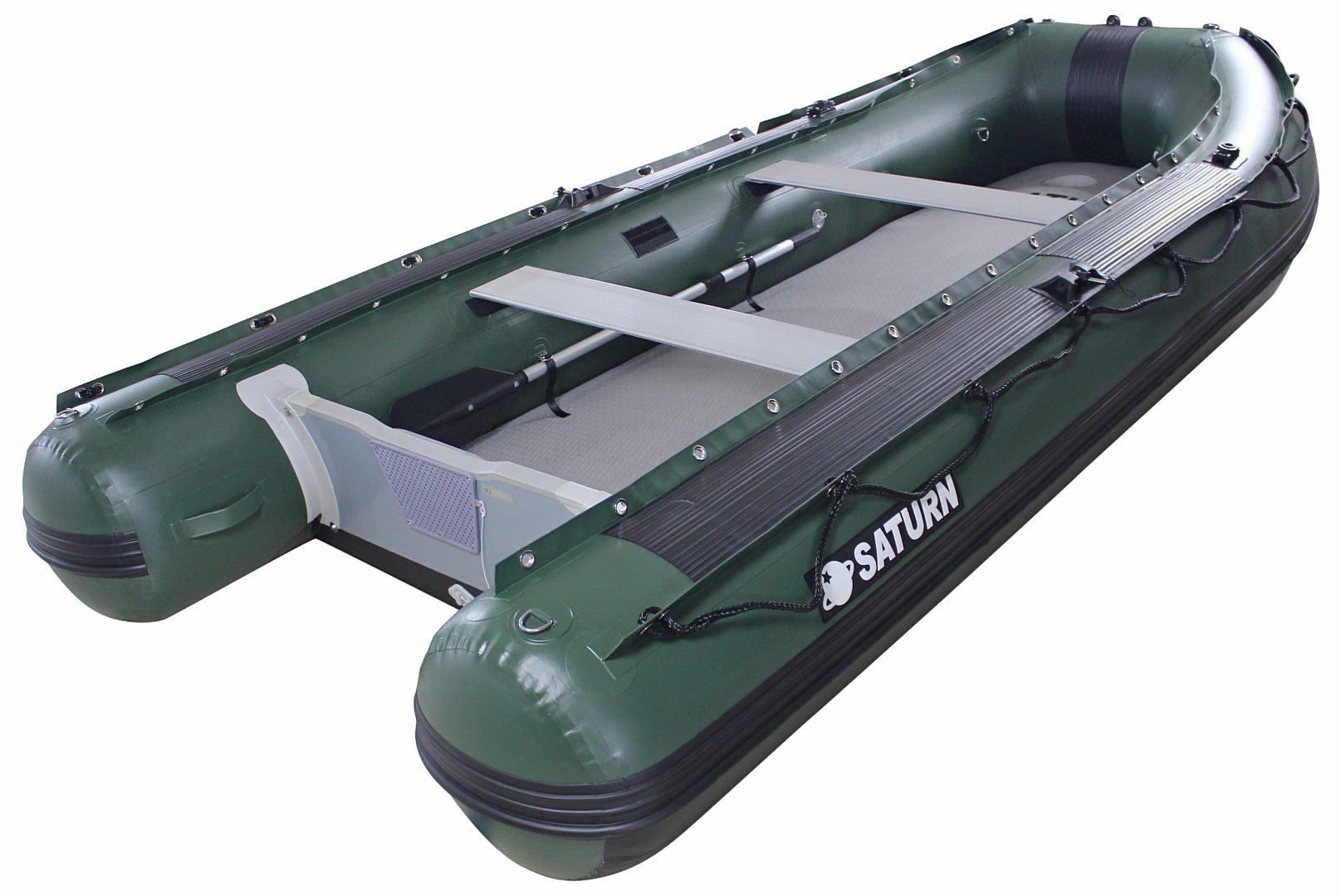 2.6 M 3 Person PVC Inflatable Rowing Boats Folding Small Fishing