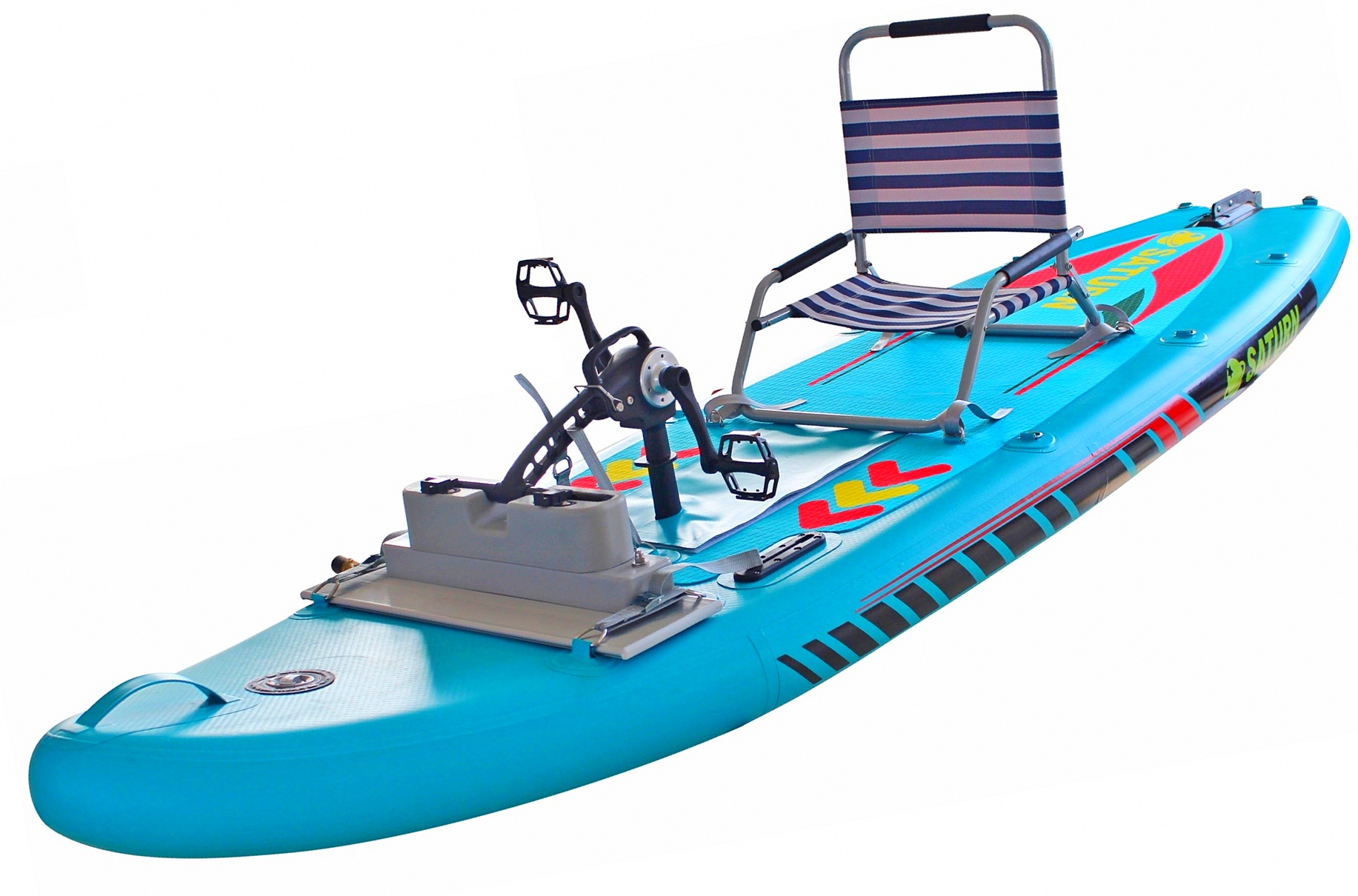 Saturn Lightweight Inflatable Pedal Board Kayak SUP Paddle Board PSUP325.