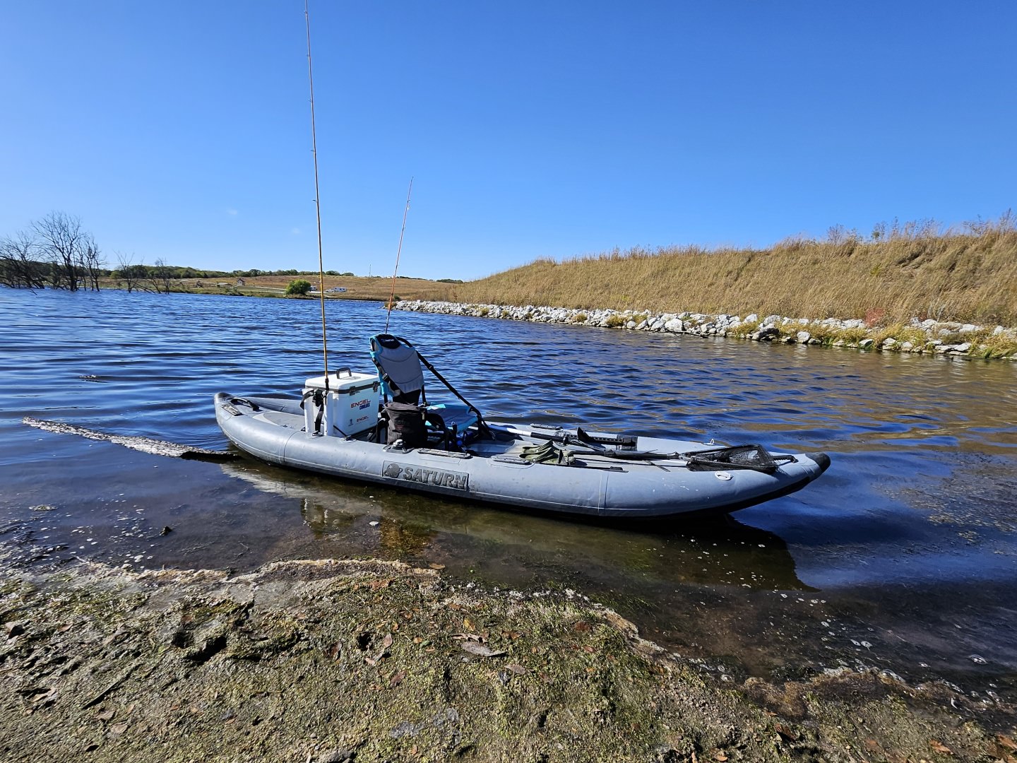 12' Saturn Extra Heavy-Duty Inflatable Fishing Kayak. Double Layers on  Tubes.