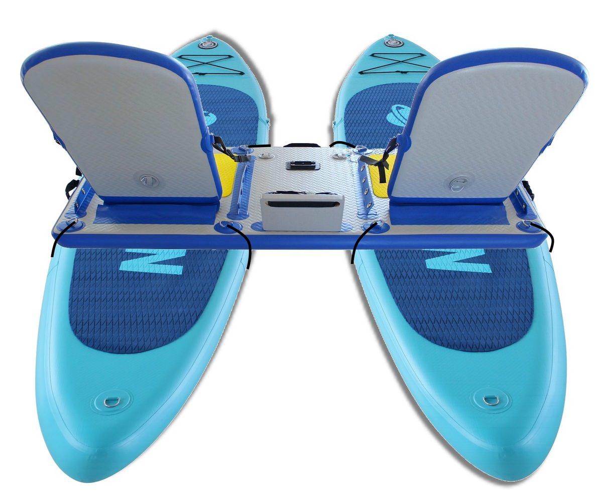 thumbnail image 2 of 11ft Inflatable Stand Up Paddle Board SUP Complete Kit – With Seat, Pump, ELECWISH 2 of 6