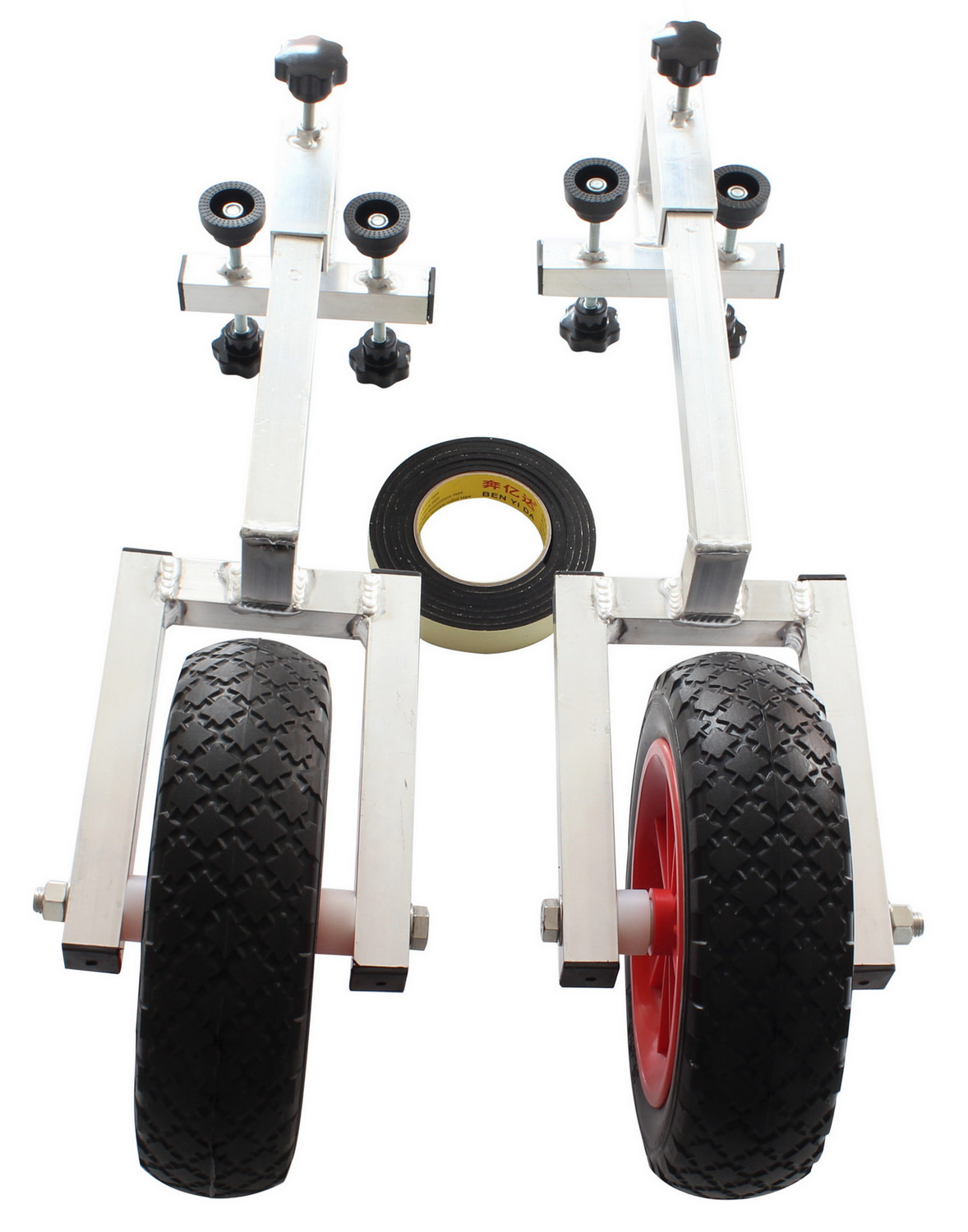 No-Drill Detachable Launching Wheels for Inflatable Boats & Dinghies
