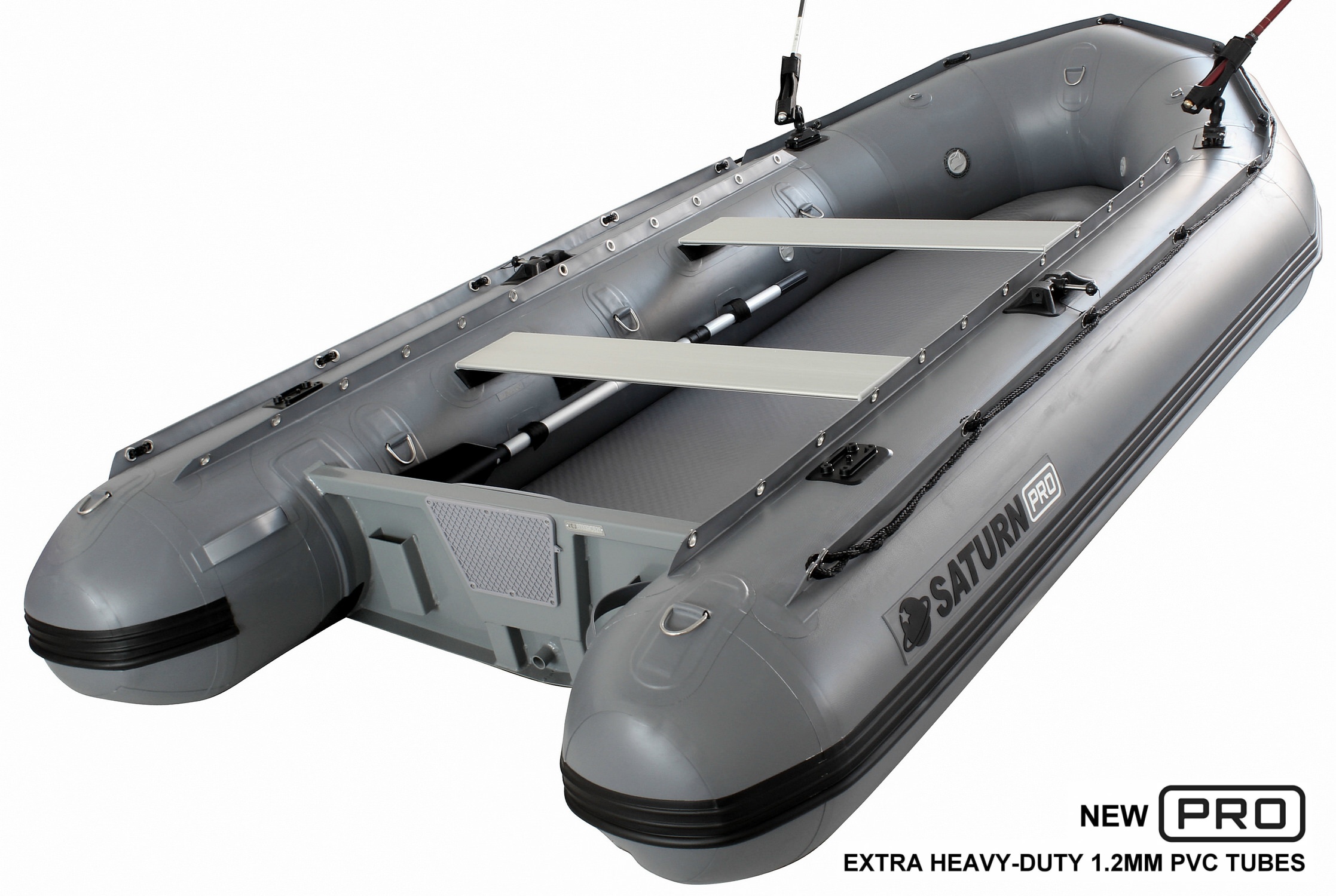 Saturn 12' SD365PRO Heavy-Duty Inflatable Boat – Aluminum Transom, Drop ...