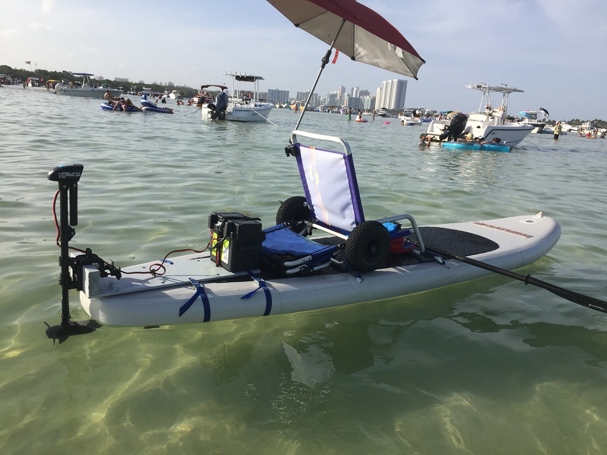 UltraLight 20Lbs Electric Trolling Motor for small watercrafts.