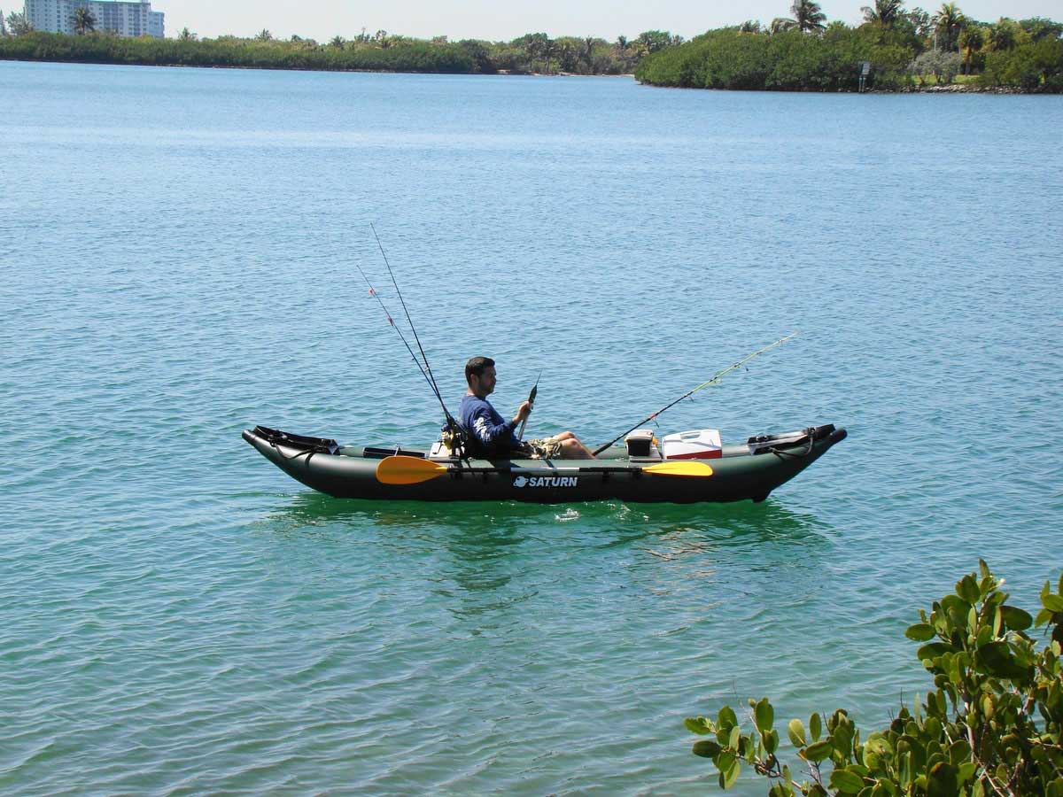 Saturn Inflatable Fishing Kayak. Best Fishing Kayaks at Affordable